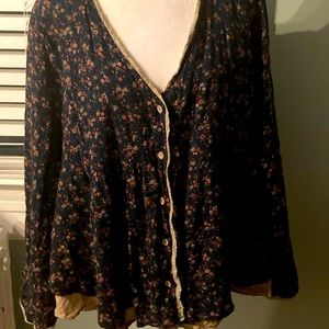 Floral light jacket cardigan